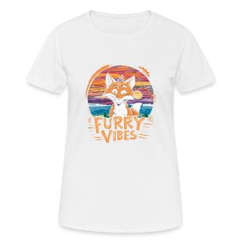 Furry Vibes – Show your furry passion - Women's Breathable T-Shirt - white - Front - AI Model Female 172 dark (172cm)