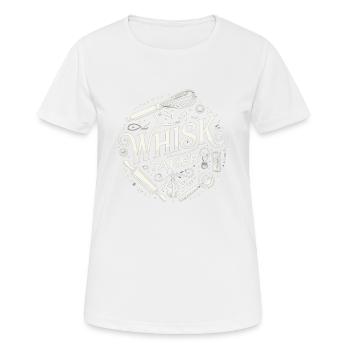 Ich bin ein Schneebesen-Träger - Frauen T-Shirt atmungsaktiv - Weiß - Vorne - AI Model Female 172 dark (172cm)