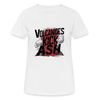 Vulkan – Asche, Lava und Feuer - Frauen T-Shirt atmungsaktiv - Weiß - Vorne - AI Model Female 172 dark (172cm)