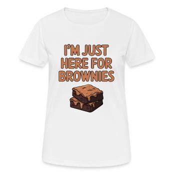 Brownies Dire Pâtisserie Drôle Brownie Cadeau - T-shirt respirant Femme - blanc - Devant - AI Model Female 172 dark (172cm)