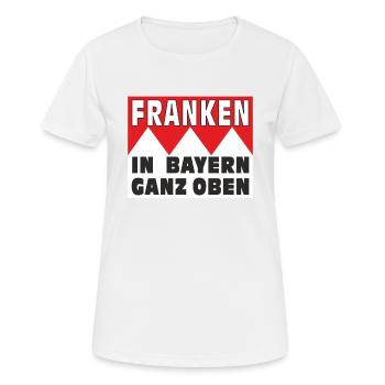 FRANCONIA AT THE TOP IN BAVARIA - Women's Breathable T-Shirt - white - Front - AI Model Female 172 dark (172cm)