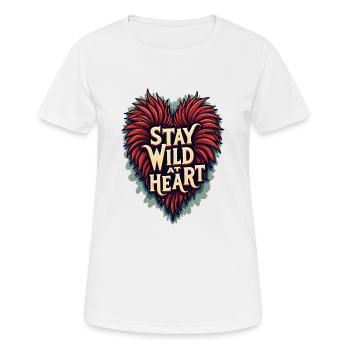 TREND QUOTES HEART - Women's Breathable T-Shirt - white - Front - AI Model Female 172 dark (172cm)