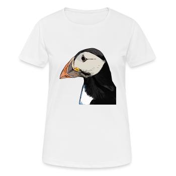Papageientaucher - Lunde - Puffin - Women's Breathable T-Shirt - white - Front - AI Model Female 172 dark (172cm)