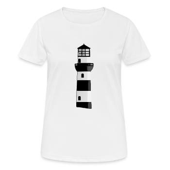 Phare de Gray - T-shirt respirant Femme - blanc - Devant - AI Model Female 172 dark (172cm)
