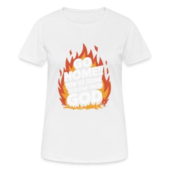 RENTRE CHEZ TOI - T-shirt respirant Femme - blanc - Devant - AI Model Female 172 dark (172cm)