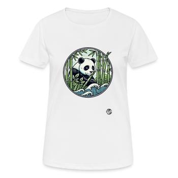 Panda in the bamboo forest - Women's Breathable T-Shirt - white - Front - AI Model Female 172 dark (172cm)