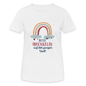 Beste Urenkelin Mädchen Enkelkind Ur-Enkelin Enkel - Frauen T-Shirt atmungsaktiv - Weiß - Vorne - AI Model Female 172 dark (172cm)