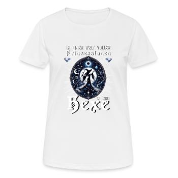 Dans un monde rempli de princesses, soyez une sorcière - T-shirt respirant Femme - blanc - Devant - AI Model Female 172 dark (172cm)