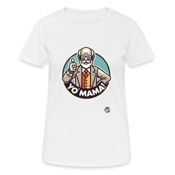 Sigmund Psychologie Freud : Votre maman - T-shirt respirant Femme - blanc - Devant - AI Model Female 172 dark (172cm)