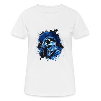 Casque Spartan Sparta - T-shirt respirant Femme - blanc - Devant - AI Model Female 172 dark (172cm)