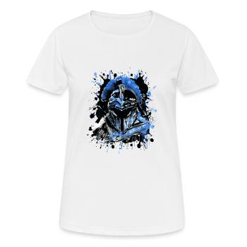 Sparta Helm Mythologie - Frauen T-Shirt atmungsaktiv - Weiß - Vorne - AI Model Female 172 dark (172cm)
