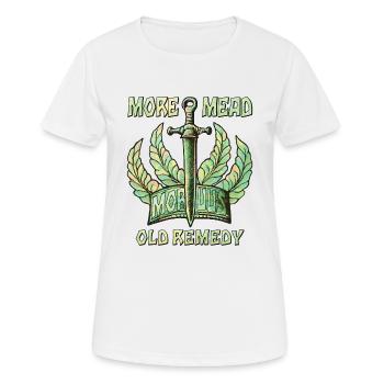 RENAISSANCE SCHWERT MORE MEAD - Frauen T-Shirt atmungsaktiv - Weiß - Vorne - AI Model Female 172 dark (172cm)