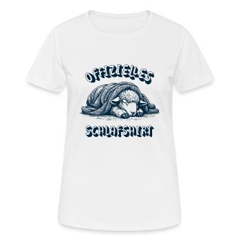 Chemise de nuit officielle Sheep - T-shirt respirant Femme - blanc - Devant - AI Model Female 172 dark (172cm)