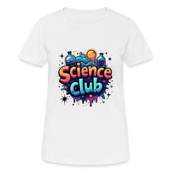 SCIENCE CLUB - Women's Breathable T-Shirt - white - Front - AI Model Female 172 dark (172cm)