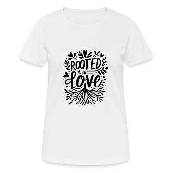 Rooted in Love - Women's Breathable T-Shirt - white - Front - AI Model Female 172 dark (172cm)