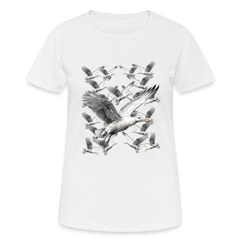 Seagull Seagulls Maritime - Women's Breathable T-Shirt - white - Front - AI Model Female 172 dark (172cm)