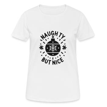 Coquin mais gentil - T-shirt respirant Femme - blanc - Devant - AI Model Female 172 dark (172cm)