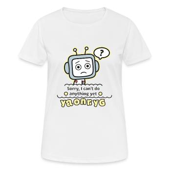 TUT MIR LEID - Frauen T-Shirt atmungsaktiv - Weiß - Vorne - AI Model Female 172 dark (172cm)