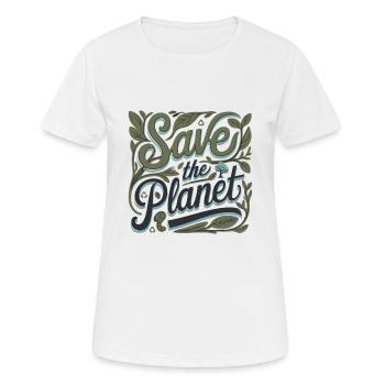 SÛR - T-shirt respirant Femme - blanc - Devant - AI Model Female 172 dark (172cm)