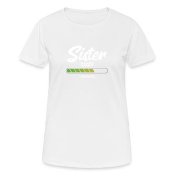 Sister Loading 2029 - Frauen T-Shirt atmungsaktiv - Weiß - Vorne - AI Model Female 172 dark (172cm)
