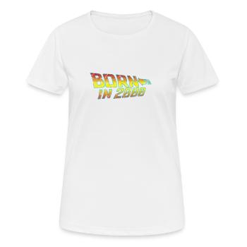 2000 Birth in Back to Future - Women's Breathable T-Shirt - white - Front - AI Model Female 172 dark (172cm)