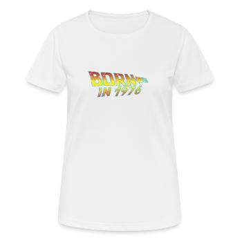 1976 Birthday Born in Back to Future - Women's Breathable T-Shirt - white - Front - AI Model Female 172 dark (172cm)
