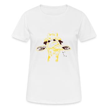 Safari Girafe Girafe - T-shirt respirant Femme - blanc - Devant - AI Model Female 172 dark (172cm)