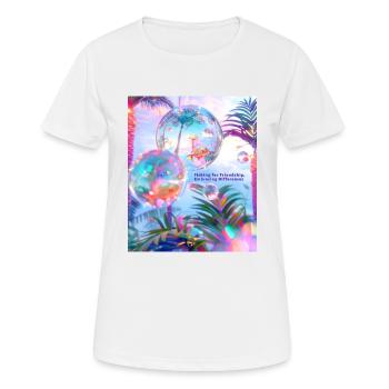 Pêcher l’amitié Accepter les différences - T-shirt respirant Femme - blanc - Devant - AI Model Female 172 dark (172cm)