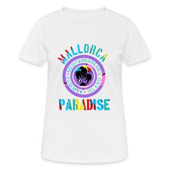 siebzehntes Bundesland Mallorca Palma - Frauen T-Shirt atmungsaktiv - Weiß - Vorne - AI Model Female 172 dark (172cm)