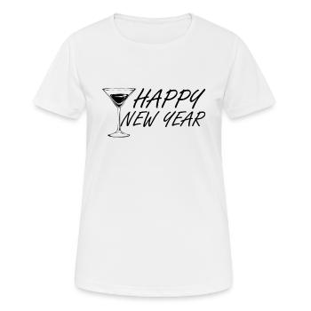 Silvester - Neujahr Frauen - Frauen T-Shirt atmungsaktiv - Weiß - Vorne - AI Model Female 172 dark (172cm)