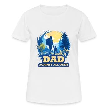 Dad against all odds - Women's Breathable T-Shirt - white - Front - AI Model Female 172 dark (172cm)