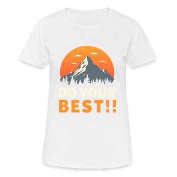 TRENDING QUOTE - Women's Breathable T-Shirt - white - Front - AI Model Female 172 dark (172cm)