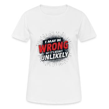 TRENDING QUOTE - Women's Breathable T-Shirt - white - Front - AI Model Female 172 dark (172cm)