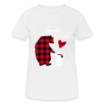 Big Sister Bear 2024 - Women's Breathable T-Shirt - white - Front - AI Model Female 172 dark (172cm)