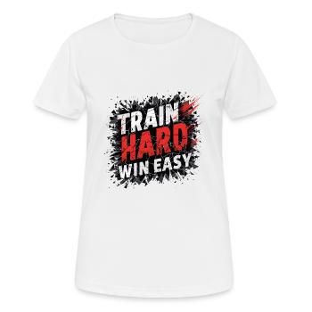 TRAIN - T-shirt respirant Femme - blanc - Devant - AI Model Female 172 dark (172cm)