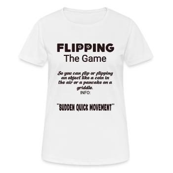 Flipping the game slang - Women's Breathable T-Shirt - white - Front - AI Model Female 172 dark (172cm)