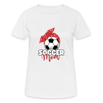 Soccer Mom Soccer Mom Soccer Player Mom Saying - Women's Breathable T-Shirt - white - Front - AI Model Female 172 dark (172cm)