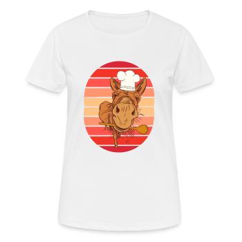 Koch Kochkunst Hobbykoch Gastgeber kochen Köche - Frauen T-Shirt atmungsaktiv - Weiß - Vorne - AI Model Female 172 dark (172cm)