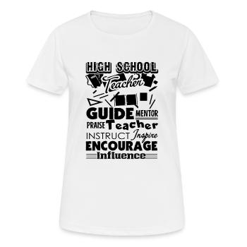 Awesome High School Teacher - Women's Breathable T-Shirt - white - Front - AI Model Female 172 dark (172cm)