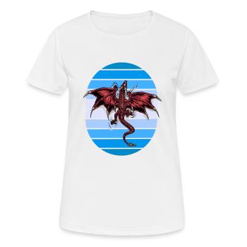 mystisch Drache Drachen - Frauen T-Shirt atmungsaktiv - Weiß - Vorne - AI Model Female 172 dark (172cm)