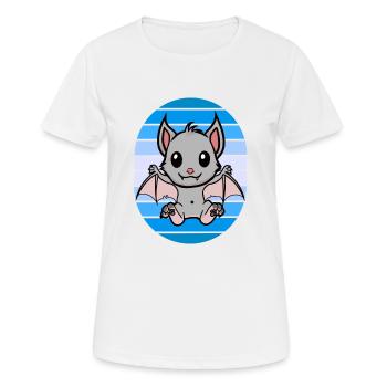 Retro Bat Bats - Women's Breathable T-Shirt - white - Front - AI Model Female 172 dark (172cm)