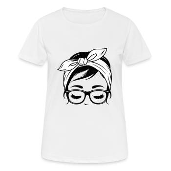 JOLIE FILLE - T-shirt respirant Femme - blanc - Devant - AI Model Female 172 dark (172cm)