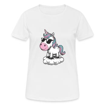 Colles Licorne - T-shirt respirant Femme - blanc - Devant - AI Model Female 172 dark (172cm)