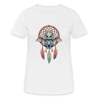 Attrape-rêves Mothman - T-shirt respirant Femme - blanc - Devant - AI Model Female 172 dark (172cm)