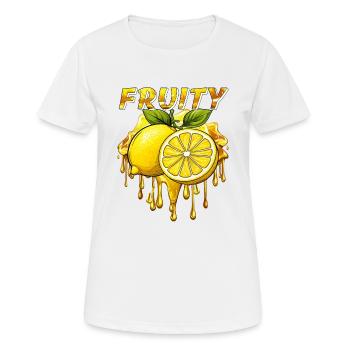 CITRON FRUITÉ - T-shirt respirant Femme - blanc - Devant - AI Model Female 172 dark (172cm)