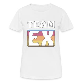 TEAM EX - Women's Breathable T-Shirt - white - Front - AI Model Female 172 dark (172cm)