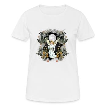 Ange spirituel conte de fées conte de fées protecteur de caractère - T-shirt respirant Femme - blanc - Devant - AI Model Female 172 dark (172cm)