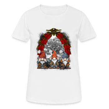 Noël Conte de fées Conte de fées Personnage Nains - T-shirt respirant Femme - blanc - Devant - AI Model Female 172 dark (172cm)
