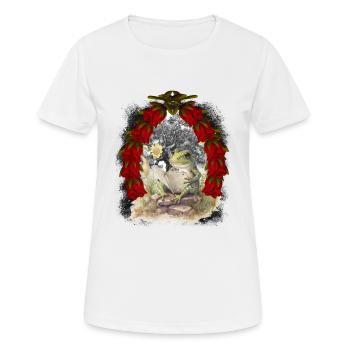 grenouille grenouilles conte de fées conte de fées personnage Noël - T-shirt respirant Femme - blanc - Devant - AI Model Female 172 dark (172cm)
