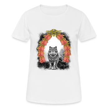 Loup loups Halloween conte de fées conte de fées caractère mystique - T-shirt respirant Femme - blanc - Devant - AI Model Female 172 dark (172cm)